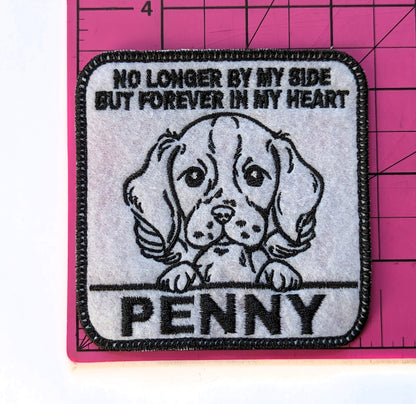 Custom Embroidered Iron-On German Pointer Memorial Patch