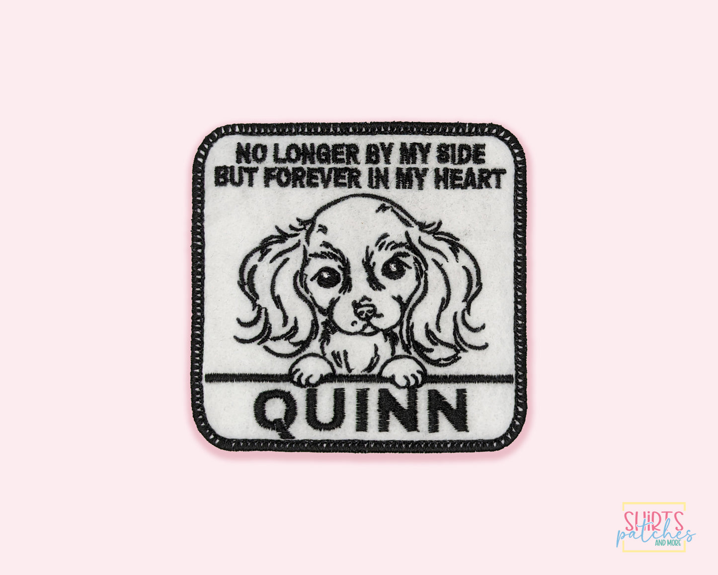 Custom Embroidered Iron-On King Charles Memorial Patch