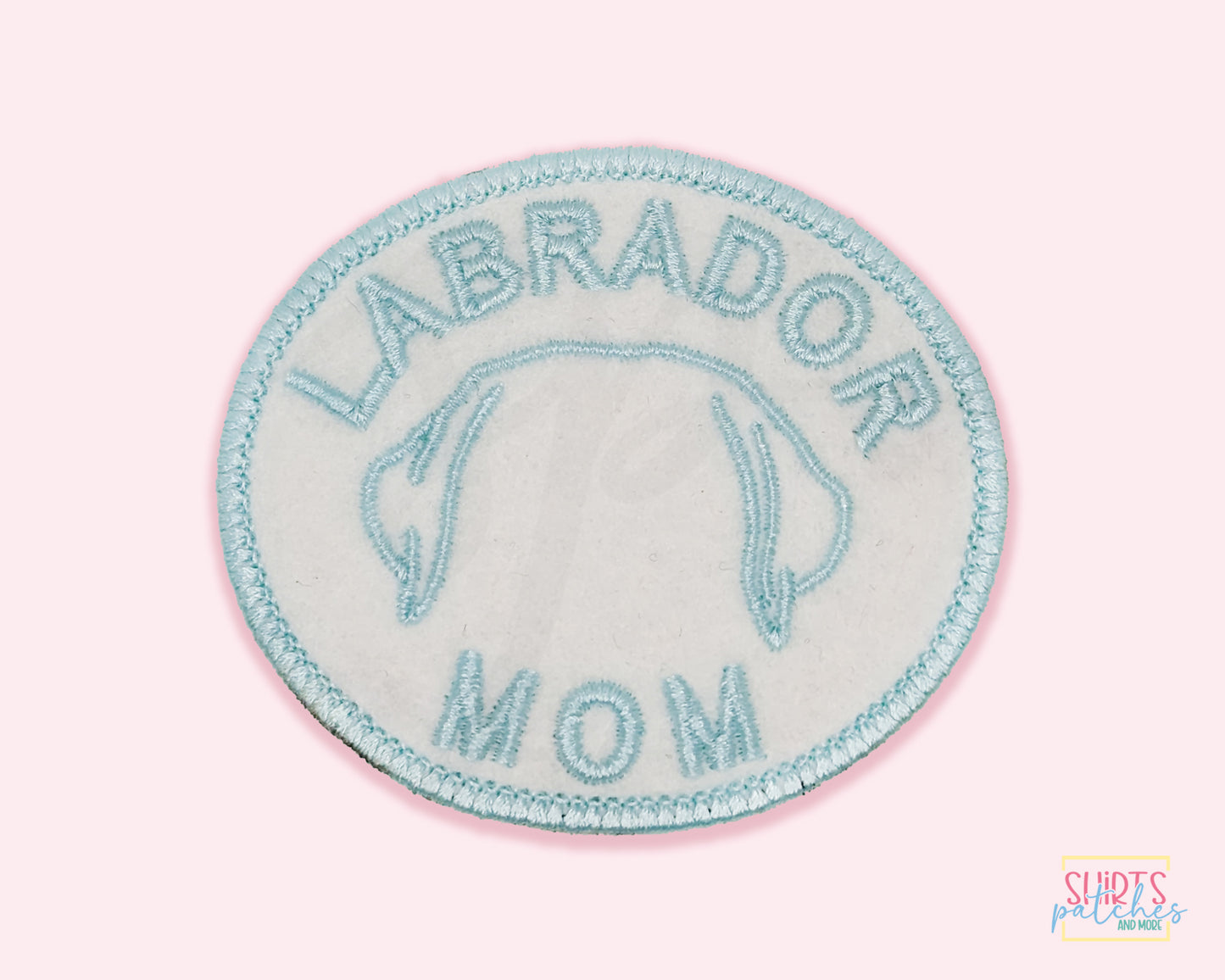 Labrador Mom Patch - Custom Iron On Or Hook And Loop Backing