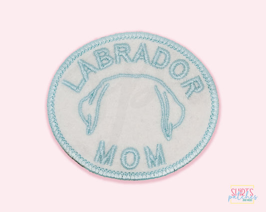 Labrador Mom Patch - Custom Iron On Or Hook And Loop Backing