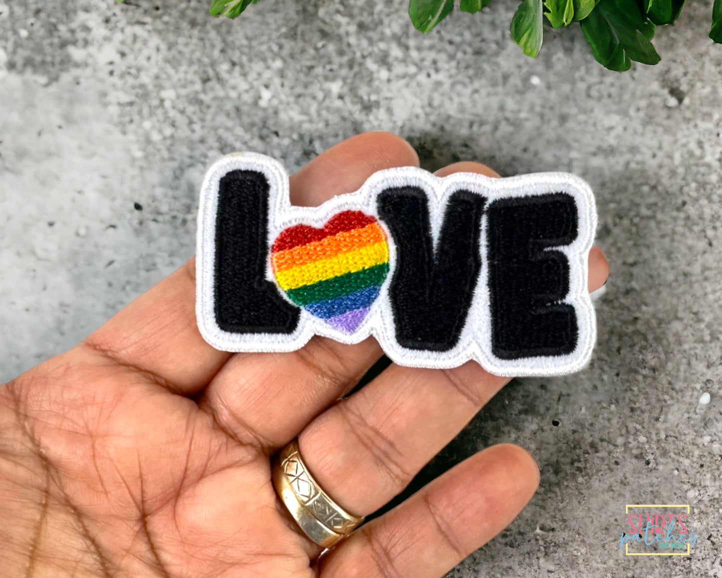 Custom Embroidered Love Patch. LGBTQ Pride Patch. Iron-On Patch. Rainbow Heart Patch. Morale Patch. Sew-On Patch. Stick-On Patch.