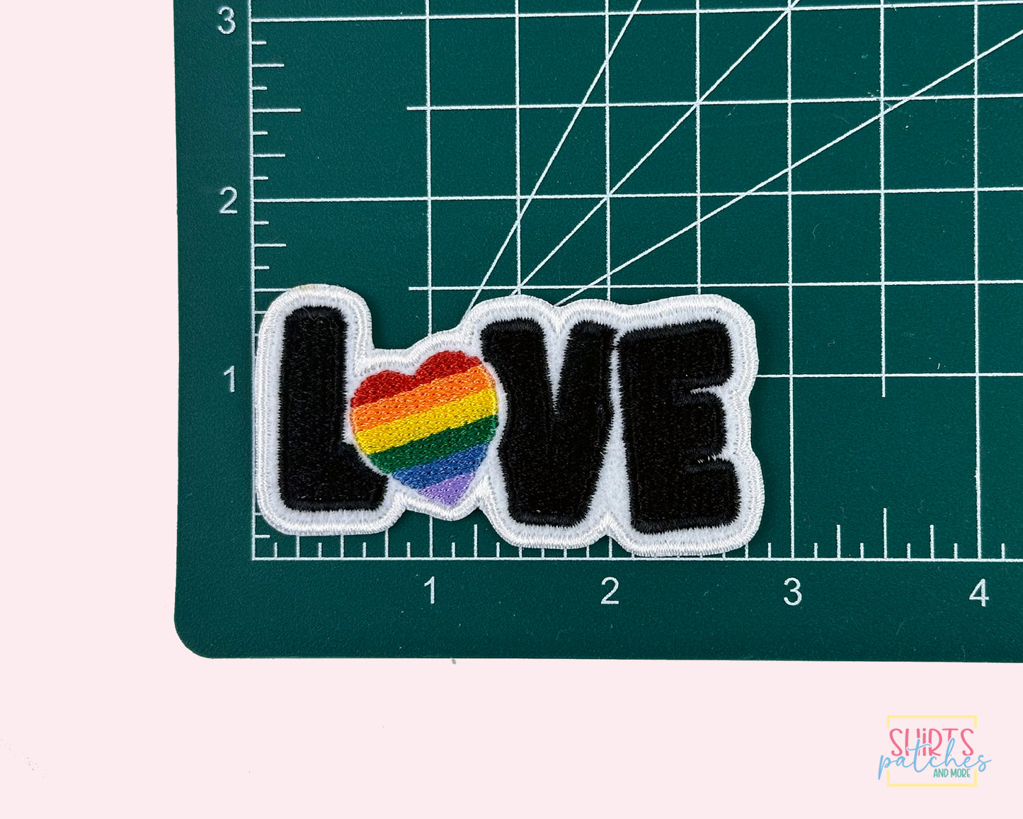 Custom Embroidered Love Patch. LGBTQ Pride Patch. Iron-On Patch. Rainbow Heart Patch. Morale Patch. Sew-On Patch. Stick-On Patch.