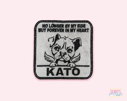 Custom Embroidered Iron-On Pitbull Memorial Patch