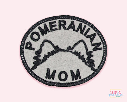 Pomeranian Mom Patch - Custom Iron On Or Hook And Loop Backing