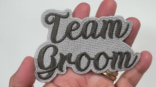 Team Groom Embroidered Patch - Customizable Bachelor Party Patch