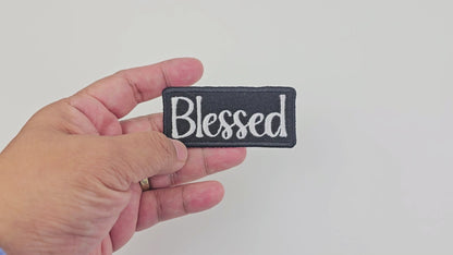 Custom Embroidered Blessed Patch – Perfect for Jackets, Bags, Hats, DIY Projects, Inspirational Gifts, and Personalized Accessories.