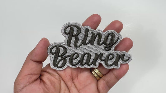Ring Bearer Embroidered Patch - Customizable Wedding Party Patch