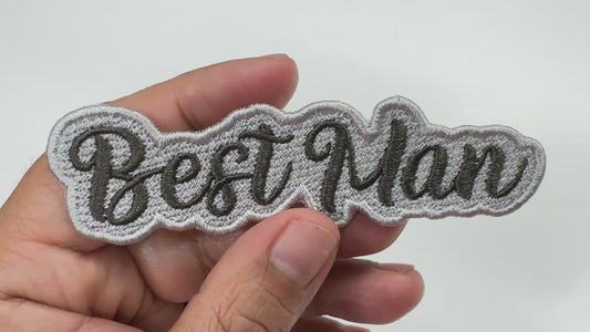 Best Man Embroidered Patch - Customizable Wedding Party Patch