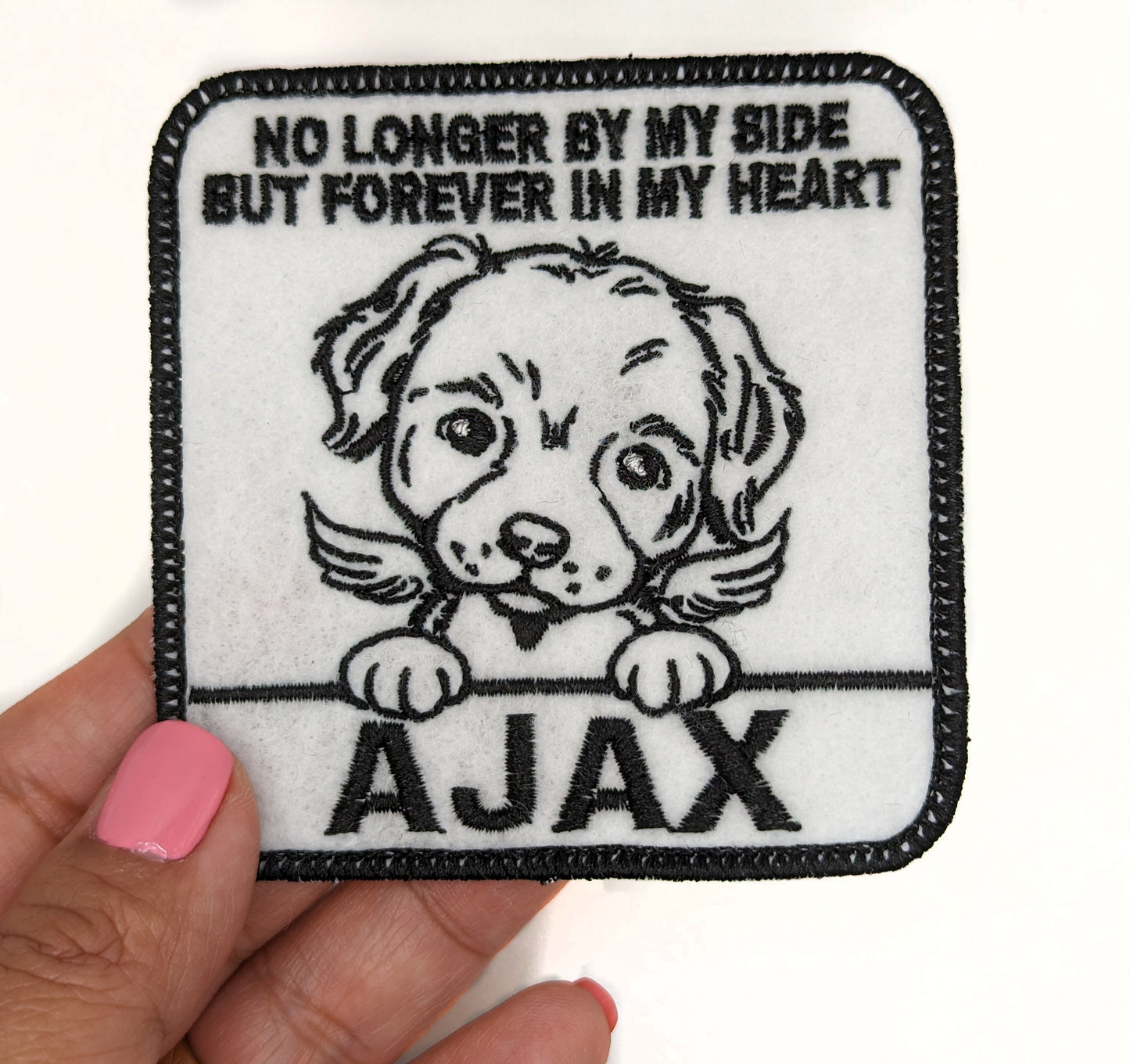 Custom Embroidered Iron-On Rottweiler Memorial Patch