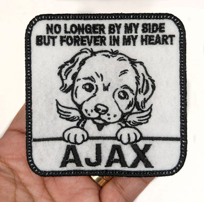 Custom Embroidered Iron-On Rottweiler Memorial Patch