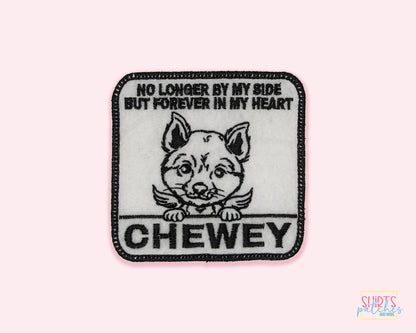 Custom Embroidered Iron-On Shiba Inu Memorial Patch