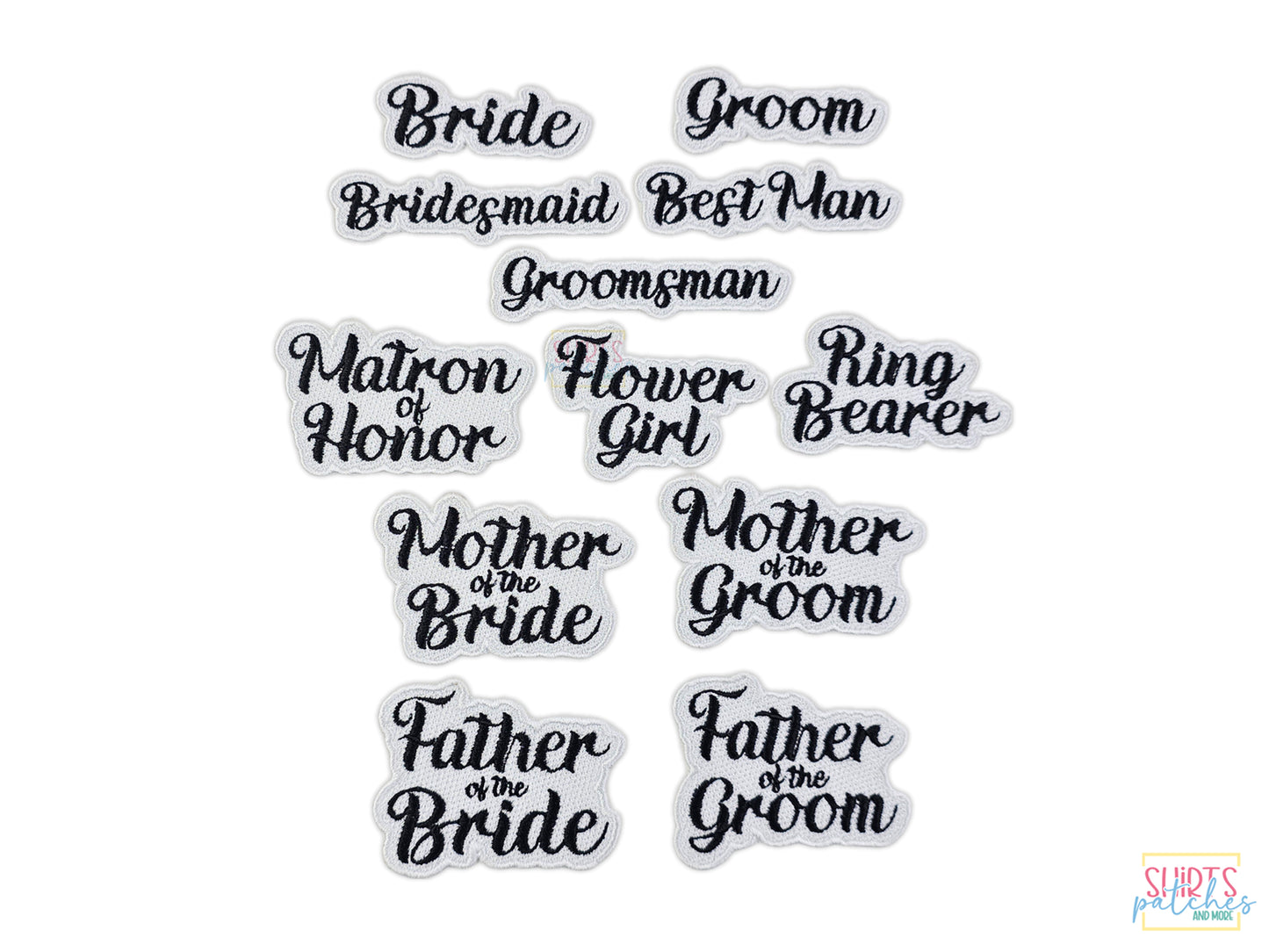 Custom Embroidered Father of the Bride Patch – Ideal for Wedding Day Jackets, Robes, Keepsakes, Special Gifts, and Personalized Accessories.