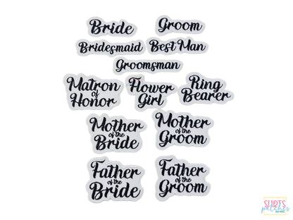 Custom Embroidered Father of the Bride Patch – Ideal for Wedding Day Jackets, Robes, Keepsakes, Special Gifts, and Personalized Accessories.