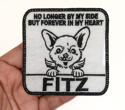 Custom Embroidered Iron-On Welsh Corgi Memorial Patch