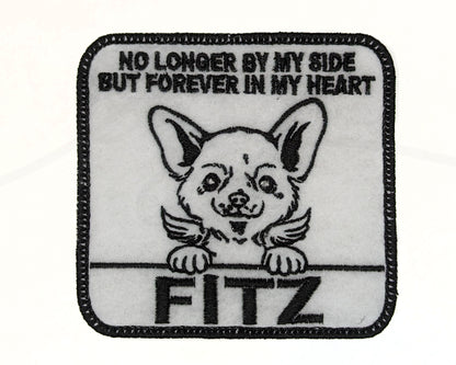 Custom Embroidered Iron-On Welsh Corgi Memorial Patch