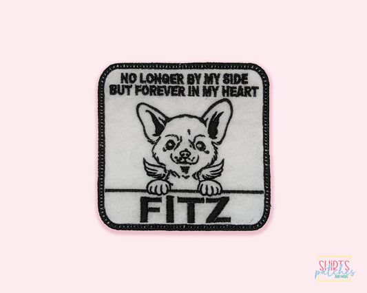 Custom Embroidered Iron-On Welsh Corgi Memorial Patch