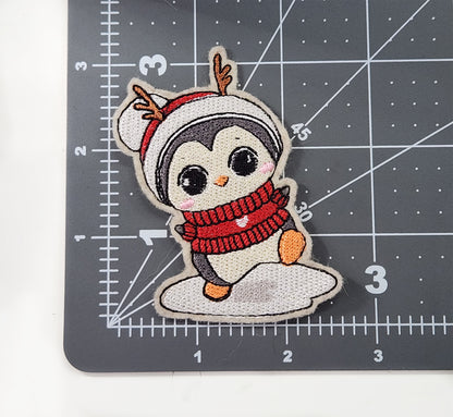 Kawaii Penguin Patch - Iron On Patch For Shirts, Caps, Bags, Jackets Or Hats