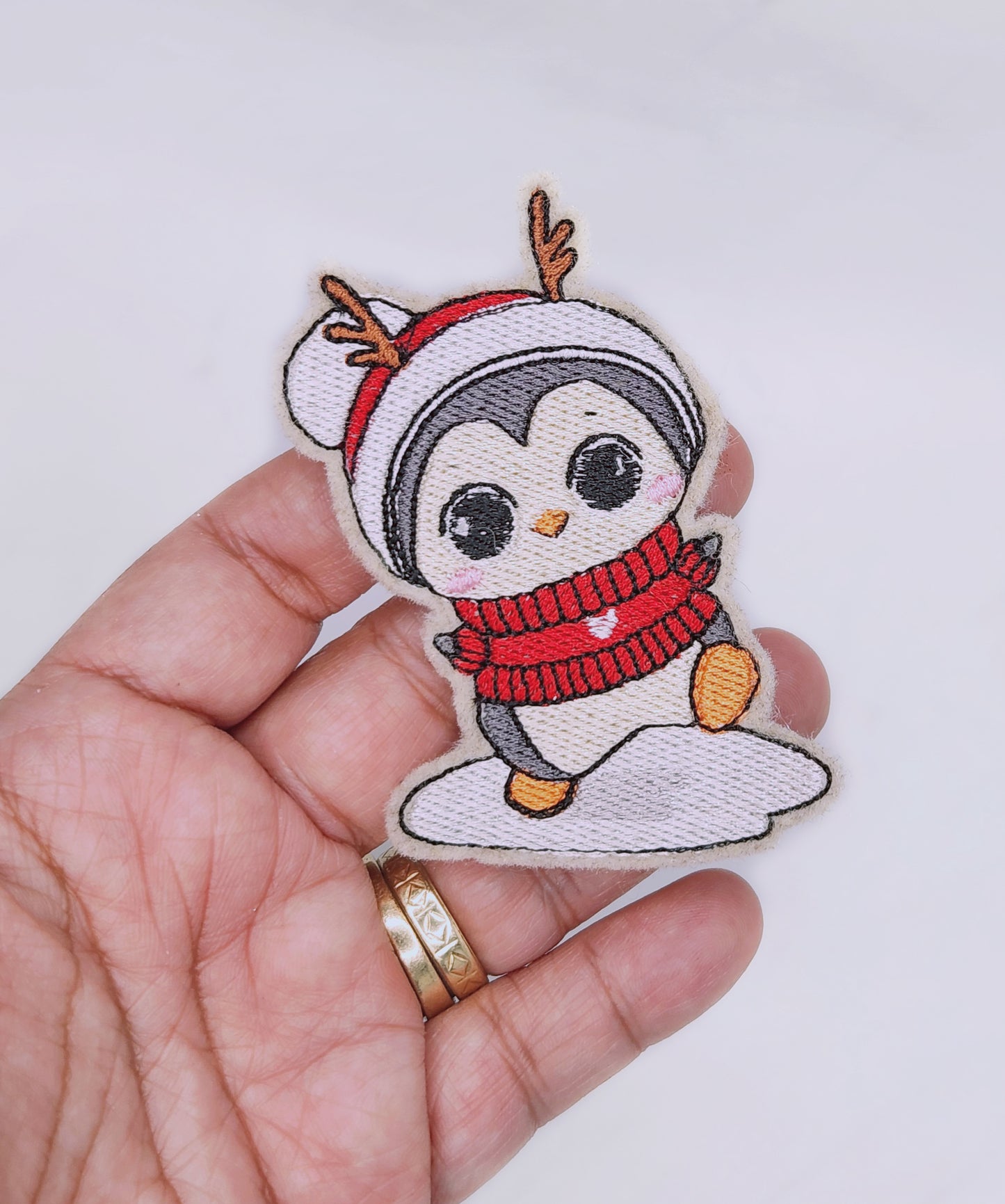 Kawaii Penguin Patch - Iron On Patch For Shirts, Caps, Bags, Jackets Or Hats