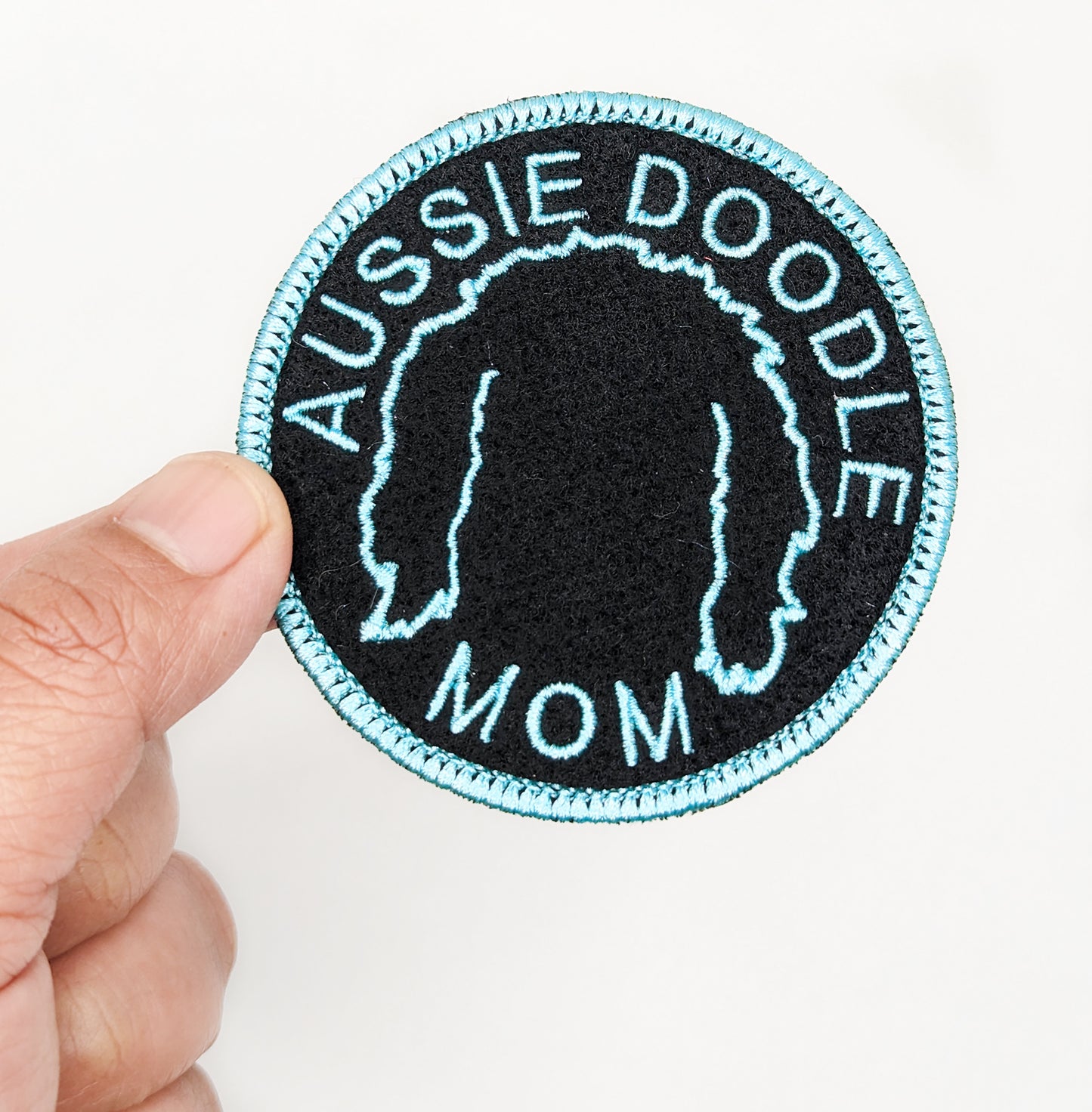  Aussie Doodle Mom Patch - Custom Iron On Or Hook And Loop Backing