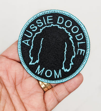  Aussie Doodle Mom Patch - Custom Iron On Or Hook And Loop Backing