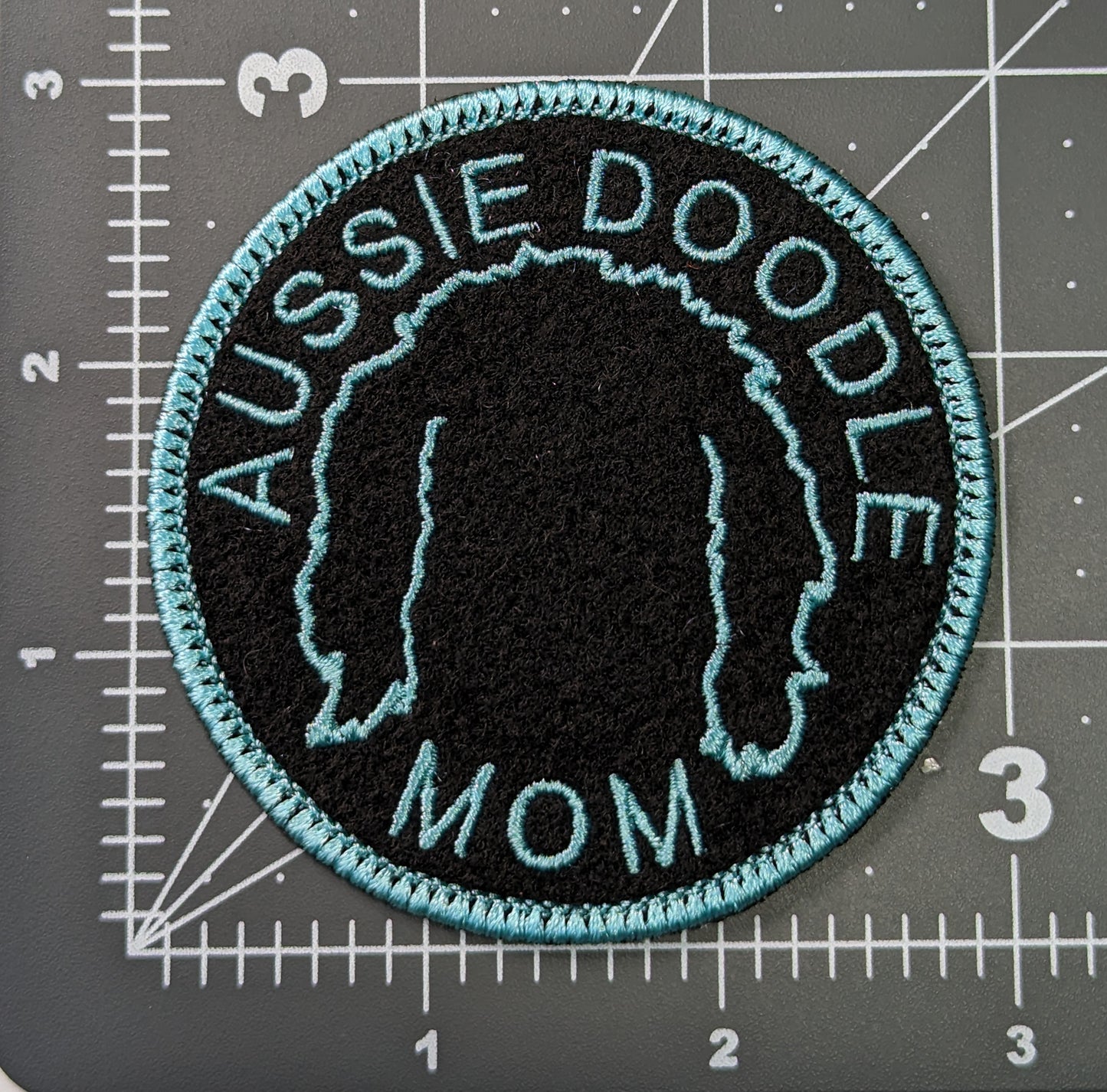  Aussie Doodle Mom Patch - Custom Iron On Or Hook And Loop Backing