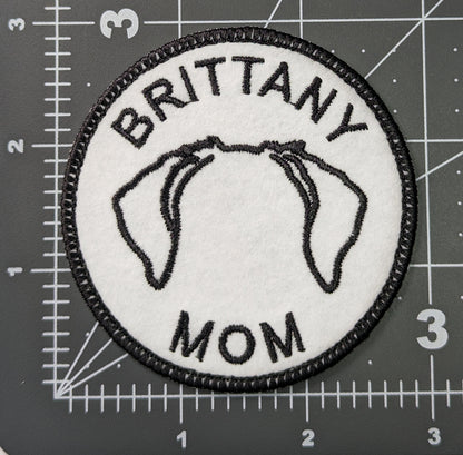 Brittany Mom Patch - Custom Iron On Or Hook And Loop Backing