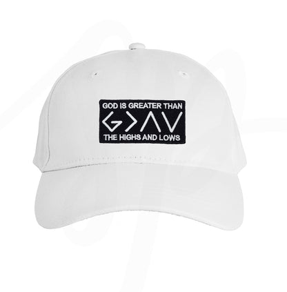 God Is Greater Than The Highs and Lows Patch - Embroidered Christian, Religious Iron On Patch