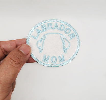 Labrador Mom Patch - Custom Iron On Or Hook And Loop Backing