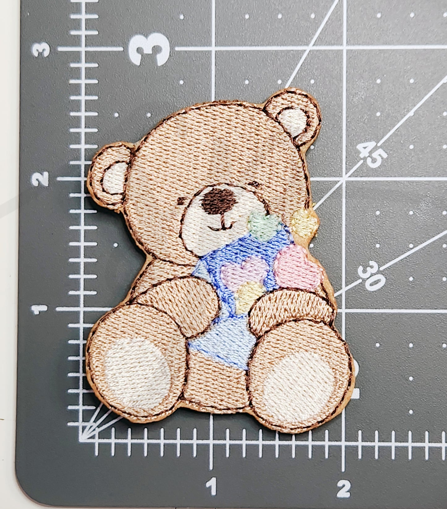 Cute Bear Patch - Embroidered Iron On Patch